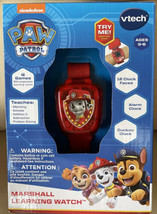 VTech Paw Patrol MARSHALL Learning Watch Red Diff Faces Timing Tools Min... - $14.99