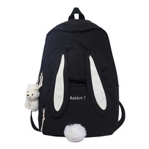 Cute Rabbit Ear Backpack for Teen Girls School Backpack Female Large Capacity Ka - £27.43 GBP