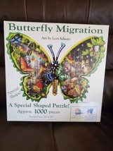 SunsOut Lori Schory Butterfly Migration 1000 pc Shaped Jigsaw Puzzle BRA... - $25.15