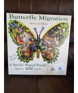 SunsOut Lori Schory Butterfly Migration 1000 pc Shaped Jigsaw Puzzle BRA... - £17.02 GBP