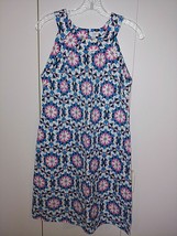 CROWN &amp; IVY LADIES SLEEVELESS LINEN/RAYON A-LINE PULL-OVER DRESS-6-NWOT-... - £10.34 GBP