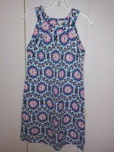 CROWN &amp; IVY LADIES SLEEVELESS LINEN/RAYON A-LINE PULL-OVER DRESS-6-NWOT-... - £10.23 GBP