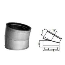 Duravent 24 Inches DuraTech 15 Degree Galvanized Elbow - 99864 - $653.40