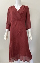 J.Jill V-Neck Midi Dress Art and Craft Collection Size M - $40.64