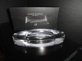 Dunhill Glass Ashtray Clear Crystal Cigar Tray Width 8.5&quot; L x 3.75&quot; W x 1.25&quot; H - £373.64 GBP