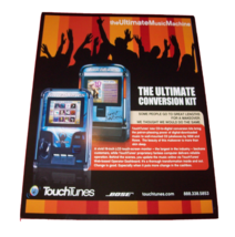 Touchtunes Jukebox Photograph Ultimate Music Machine Flyer Original 2005 - £19.81 GBP