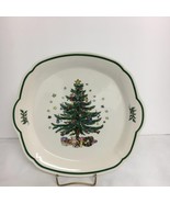 Vintage Nikko Cake Plate Serving Tray 10&quot; Christmas Tree Closed Handles ... - €6,86 EUR