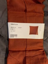 IKEA EBBATILDA Cushion Pillow Cover-orange Rust 20x20&quot;-105.308.29-Cotton-NEW - £13.93 GBP