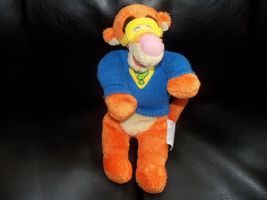Disney Store Winnie the Pooh Tigger &amp; Pooh Bean Bag Plush 9" Super Sleut... - $20.70