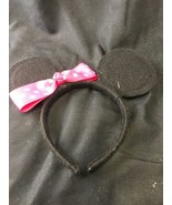 Disney Inspired Handmade Lot Of 2 Minnie Mouse Ears Felt Pink Polka Dot ... - $14.85