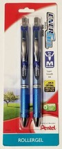 NEW Pentel EnerGel Deluxe RTX Liquid Gel Pen BLUE Needle Tip .7mm 2-PK B... - £6.19 GBP