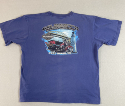 Harley Davidson Shirt Mens 2X Blue Port Huron Michigan Gilberts T-shirt - £12.49 GBP