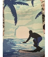 Adult Beach Towel Wall Tapestry Surfing Ocean Sun Set Palm Trees Blue Gr... - $368.15 MXN