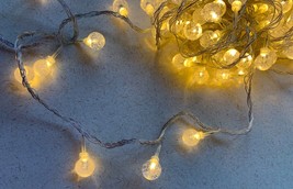 Christmas Lights Holiday Tree Crystal Ball String Lights  Party Decor 32’ long - $19.99