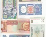 Lot of 6, All Different World Banknotes Collection, XF UNC - $13.80