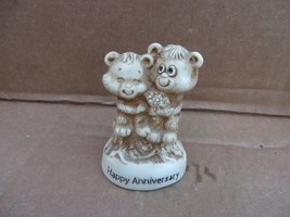 Vintage 1970&#39;s american greetings Co Figure Happy anniversary Bears - £11.00 GBP