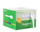 500 Count Heavy Duty White Plastic Tea Spoons Disposable Cutlery Party U... - $45.59