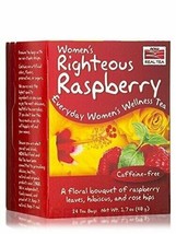 Women&#39;s Righteous Raspberry Tea Now Foods 24 Bag - £7.43 GBP
