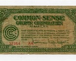 Common Sense Coupon Corporation 5 Coupons Certificate 1910&#39;s Albany New ... - $37.62