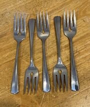 Oneida GALA IMPULSE Stainless Salad Forks ~ Lot of 5 - $18.02 CAD