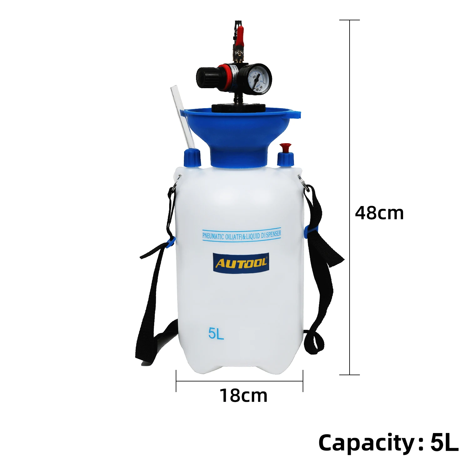 AUTOOL 5L Oil Fluid Filling Equipment Kit Oil Fluid Extractor Filling Syringe Bo - £128.83 GBP