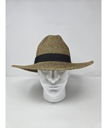 Fedora Weaved Large Brim Hat Style:416 Paper Polyester Black Brown Black... - £65.34 GBP