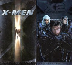 X-MEN 1 &amp; 2 United (vhs) 2-tapes, full frame, special edition, featurette, OOP - £7.84 GBP