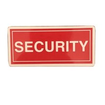 Security Guard Security Officer Pinback Button 3-1/4” x 1-1/2” - £3.82 GBP