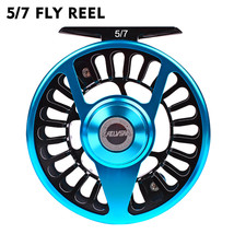 PROBEROS Aluminum Fly Fishing 5/7 7/9 9/10 WT Wheel Blue &amp; Black Color Fly Fishi - £102.16 GBP