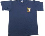 Vintage Akron Reißverschlüsse T-Shirt Jugendliche Boys M Marineblau Best... - $9.48