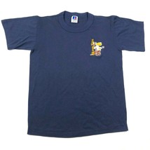 Vintage Akron Reißverschlüsse T-Shirt Jugendliche Boys M Marineblau Bestickt Dog - £7.45 GBP