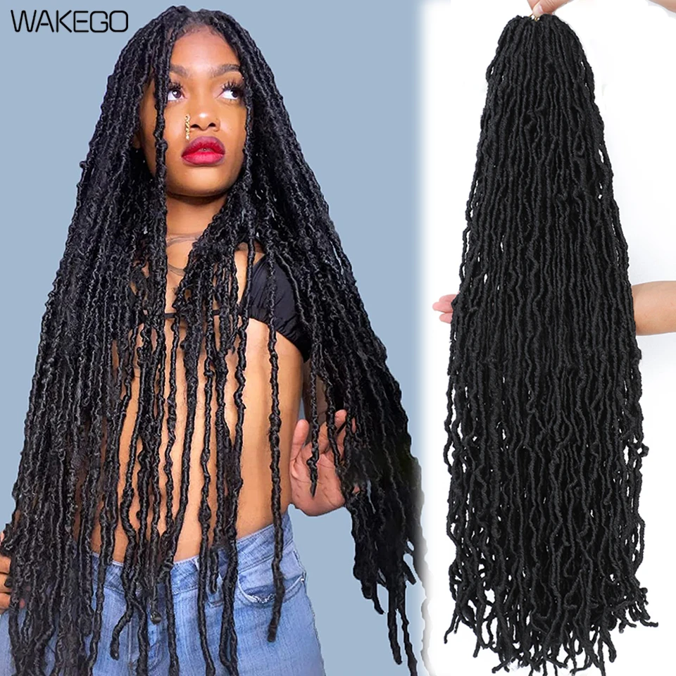 18 24 36 Inch 6 Packs Soft Locs Crochet Hair New Faux Locs Crochet Hair P - £7.12 GBP+