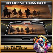 Ride&#39;m Cowboy - Truck Back Window Graphics - Customizable - £46.11 GBP+