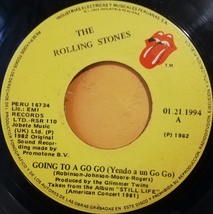 ROLLING STONES Going to a Go-Go / Beast of Burden 7” 45rpm Edit 2 from PERU - £9.59 GBP