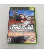 Tony Hawk&#39;s Pro Skater 4 (Microsoft Xbox, 2003) Complete w/ Manual Black... - £5.27 GBP