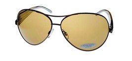 Ellen Tracy Womens Grey Metal Aviator  Sunglass, Brown Lens ET515 3 - $22.49