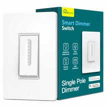 Smart Dimmer Switch Single Pole Smart Switch for Dimmable Bulbs 2.4GHz W... - £42.14 GBP