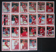 1990-91 O-Pee-Chee OPC Detroit Red Wings Team Set of 22 Hockey Cards - £6.30 GBP