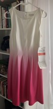 Brand New With Tags Ombré Pink Calvin Klein Dress CDMMA6U ho2 Size 6 - £65.44 GBP