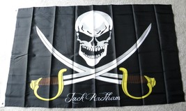 John Rackham Pirate Calico Jack Caribb EAN Pirates Polyester Flag 3 X 5 Feet New - £7.47 GBP