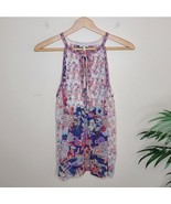Joie | Boho Floral Print Silk Halter Style Tank Blouse Womens Size Small - £26.63 GBP