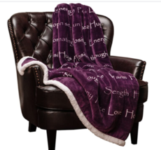 Chanasya Compassion and Healing Hugs Message Gift Throw Blanket - £23.88 GBP