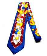 Rush Limbaugh No Boundaries Silk Tie Blue Multicolor Fall Paint Splatter - $808.93 MXN