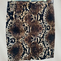 Michael Michael Kors Ladies Animal Print Straight Lined Back Zip Mini Skirt 6 - £26.59 GBP