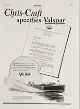 1928 Print Ad Chris-Craft Boats Specify Valentine&#39;s Valspar Letter Algonac,MI - £16.51 GBP