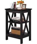 Nightstands End Storage Versatile Shelf Side Table, Easy Assembly,, Vecelo. - £50.89 GBP