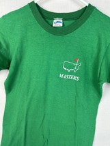 Vintage Champion T Shirt Blue Bar Single Stitch The Masters PGA Golf USA 70s 80s - £52.46 GBP