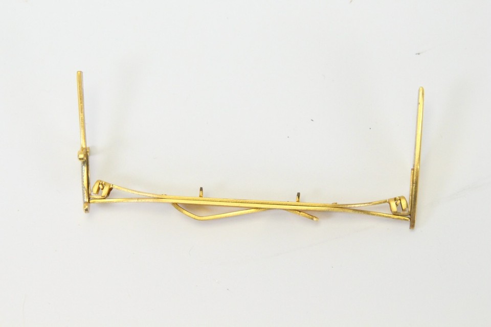 Anson Gold Tone Sword Tie Clip Split Folding Sword Circa 1950s Item image 4