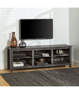 Wooden TV Stand 78&quot; Entertainment Center Media Storage Home Theater Shel... - £251.57 GBP