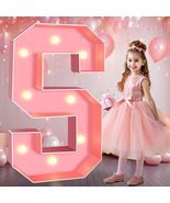 Pooqla 3FT LED Marquee Letter S Pink Party Birthday Wedding Decor - $306.75 MXN Pooqla 3FT LED Marquee Letter S Pink Party Birthday Wedding Decor - $306.75 MXN